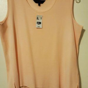 NWT Ming Wang Light Pink Knit Tank Top L